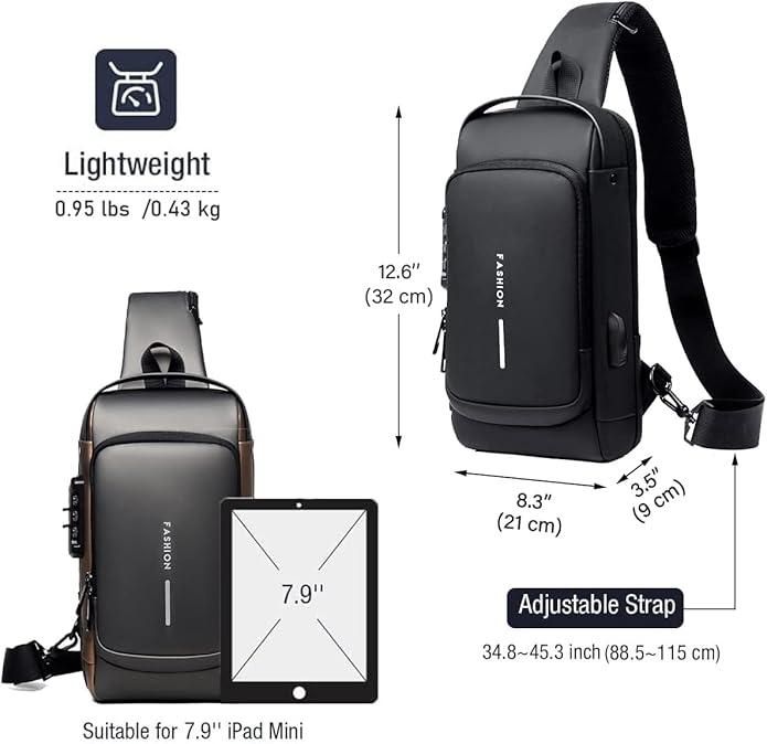 Sleek Anti-Theft Sling Bag