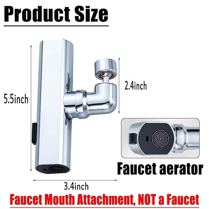 3 Modes. 360° Rotation. 1 Powerful Faucet