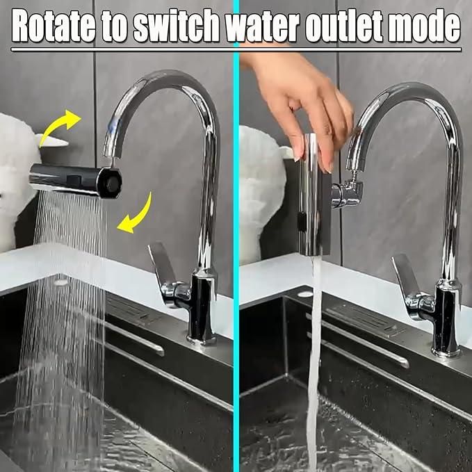 3 Modes. 360° Rotation. 1 Powerful Faucet